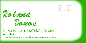 roland domos business card