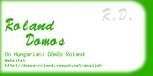 roland domos business card